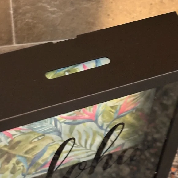 Tropical Aloha Shadow Box Bank - Picture 2 of 4